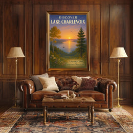 Discover Lake Charlevoix Serene Travel Poster