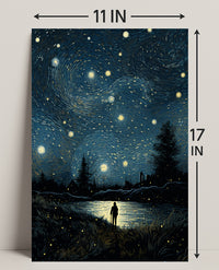 Starry Night Reflections Poster PosterGoat