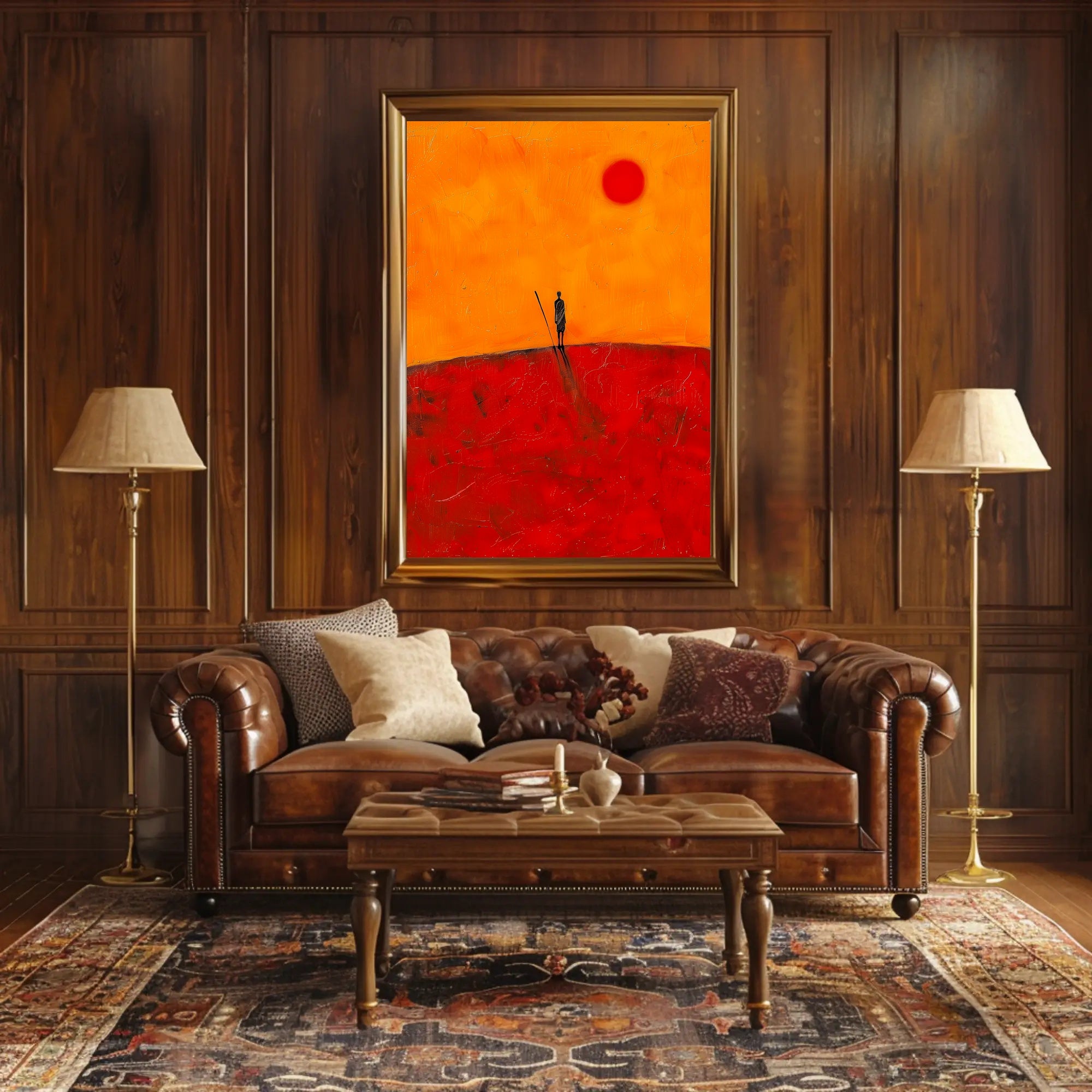 Desert Wanderer Poster Minimalist Travel Wall Art