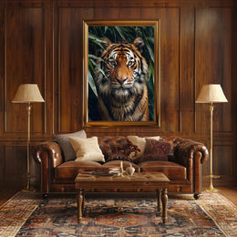 Majestic Tiger in the Wild Art Print Poster PosterGoat