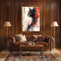 Feline Elegance In Abstract Abstract Poster