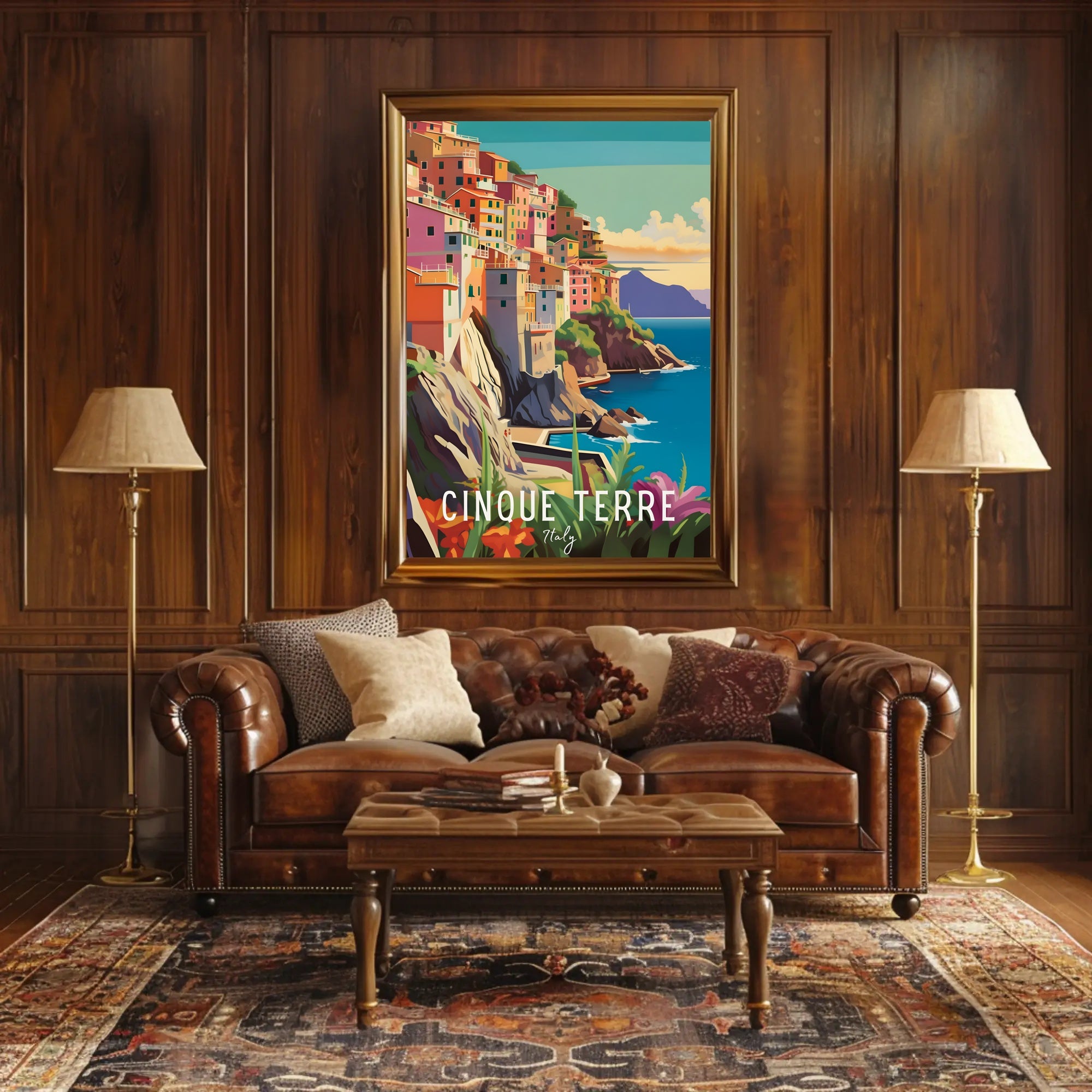 Cinque Terre Coastal Charm Travel Poster