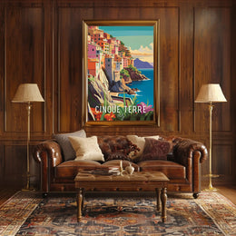 Cinque Terre Coastal Charm Travel Poster