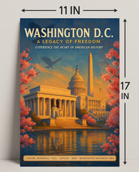 Washington D.C. A Legacy of Freedom Poster PosterGoat