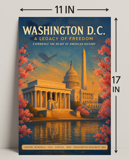 Washington D.C. A Legacy of Freedom Poster PosterGoat