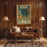Winter Skating In Seoul Poster