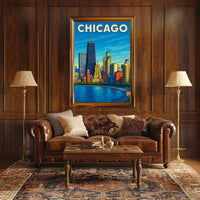 Chicago Skyline Poster