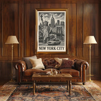 Artistic Abstract Expressionism Wall Decor Poster