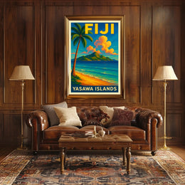 Yasawa Islands Tropical Paradise Poster