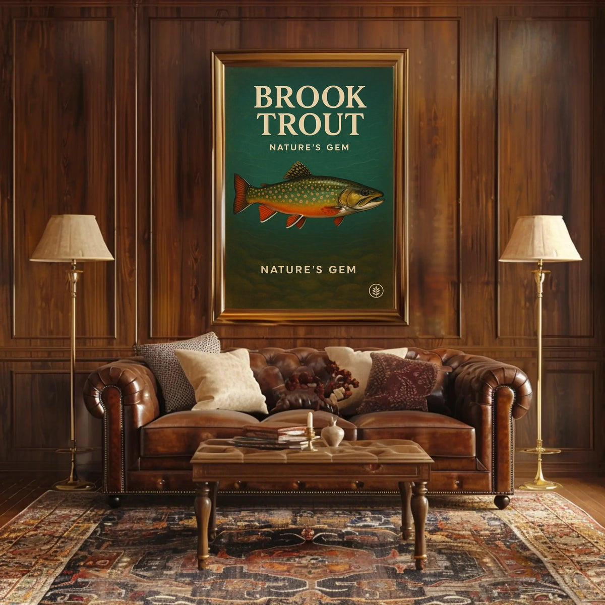 Brook Trout NatureS Gem Poster