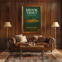 Brook Trout NatureS Gem Poster