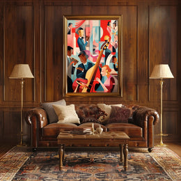Jazz Night in Abstract Poster