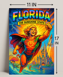 Florida The Sunshine State Poster PosterGoat