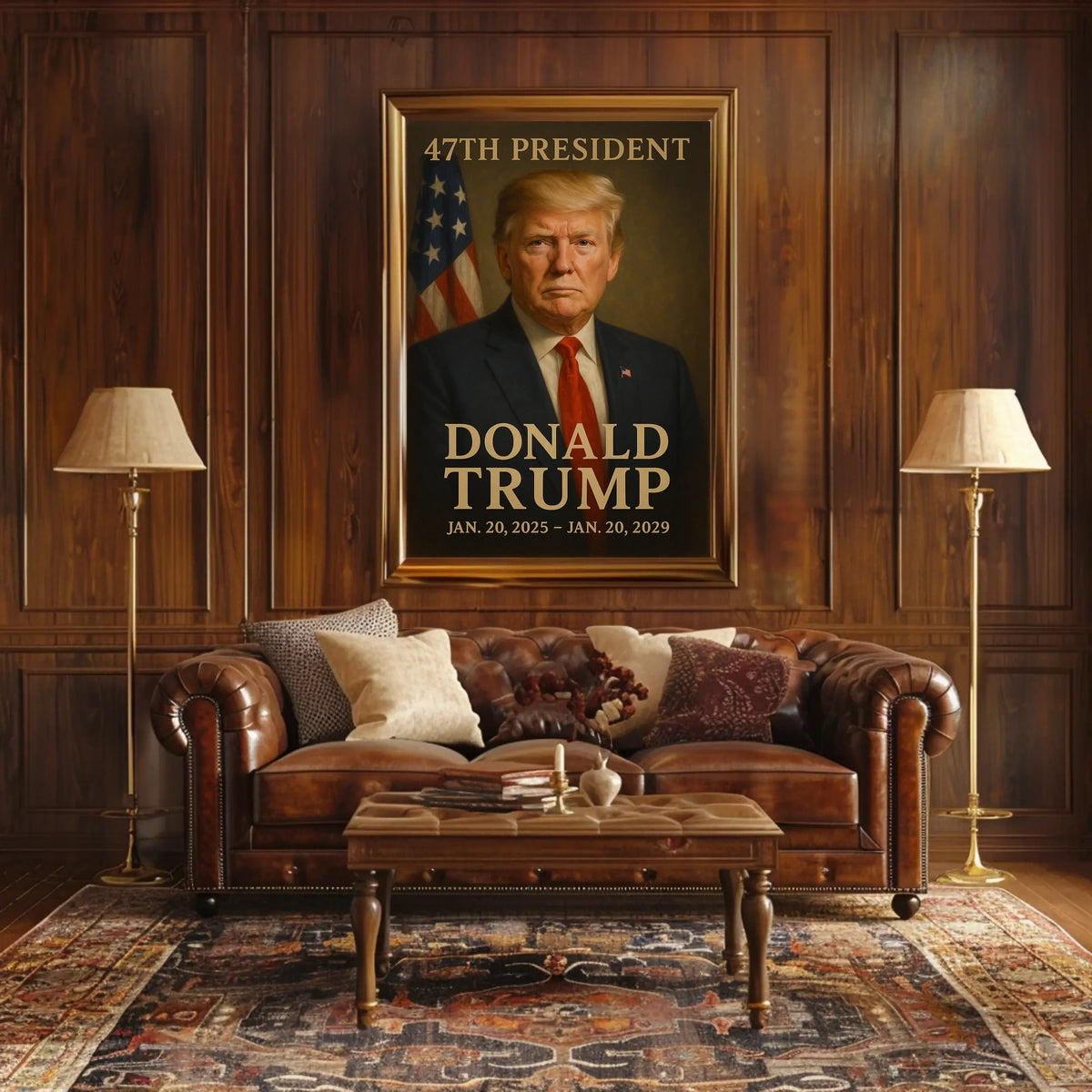Donald Trump Visionary Leadership Patriotic Classic Poster