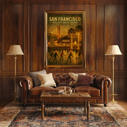 San Francisco Golden Gate Glow Poster