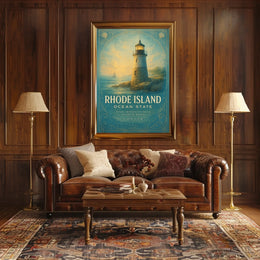 Rhode Island Ocean State Poster