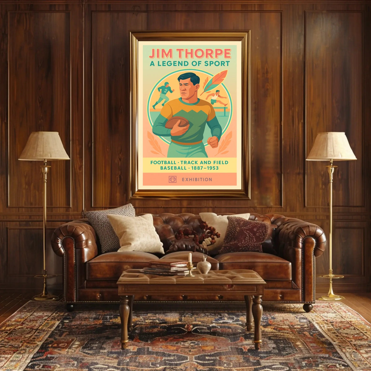 A Legend of Sport Exhibition Poster