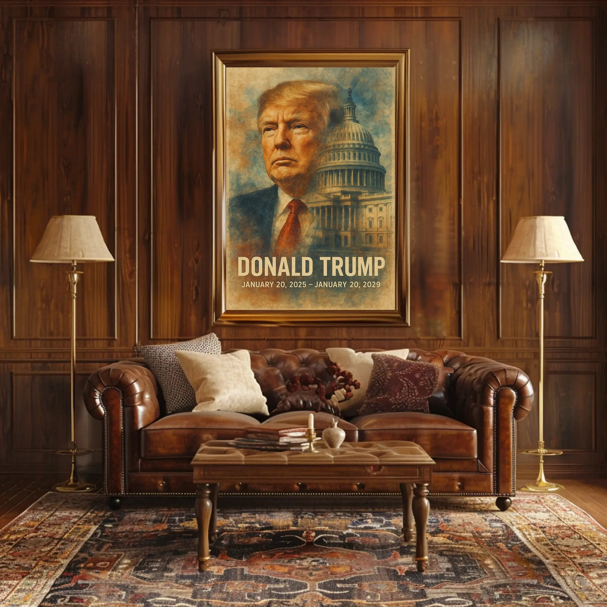 Trump Guardians Republic Patriotic Oil Painting Poster