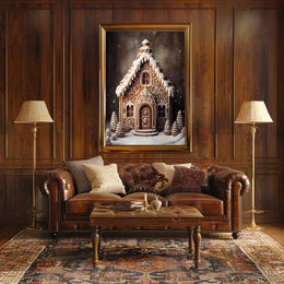 Enchanting Gingerbread House Poster