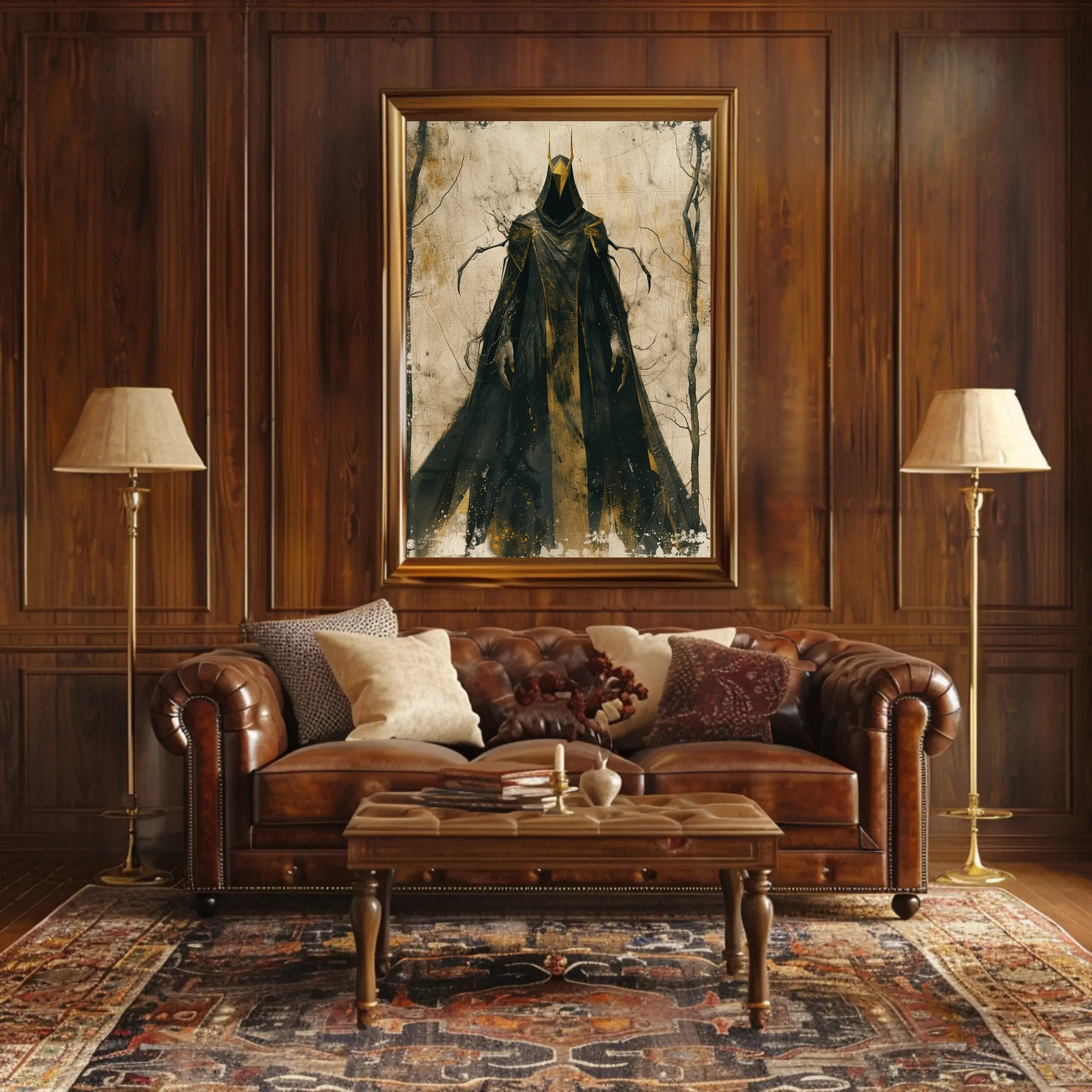 Mysterious Hooded Figure Poster in Fantasy or Mythology PosterGoat