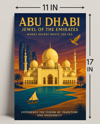 Abu Dhabi Cultural Heritage Travel Poster