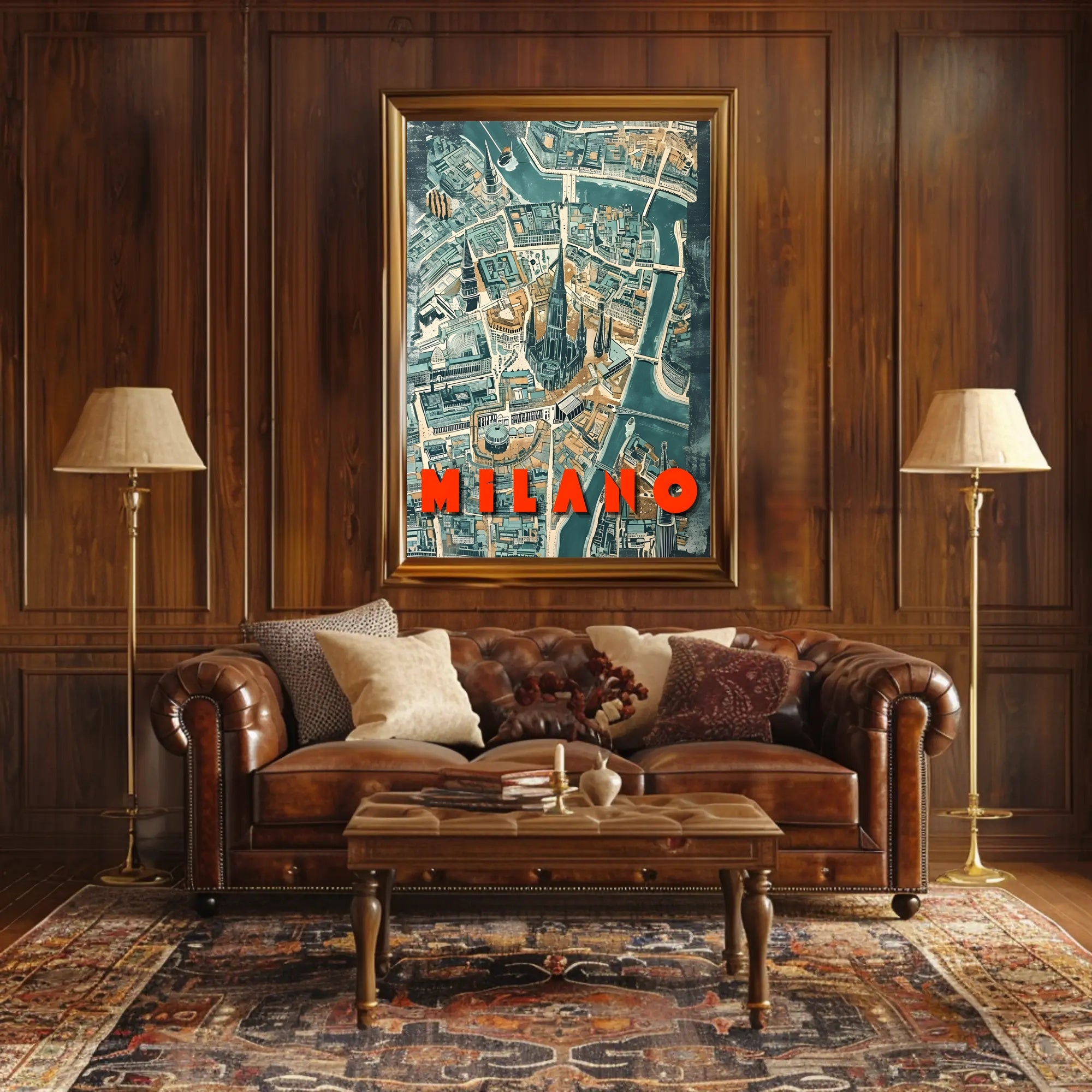 Milano Cityscape Poster