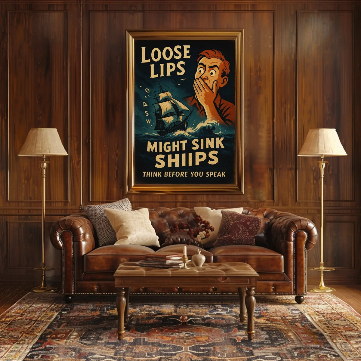 Loose Lips Might Sink Ships Poster