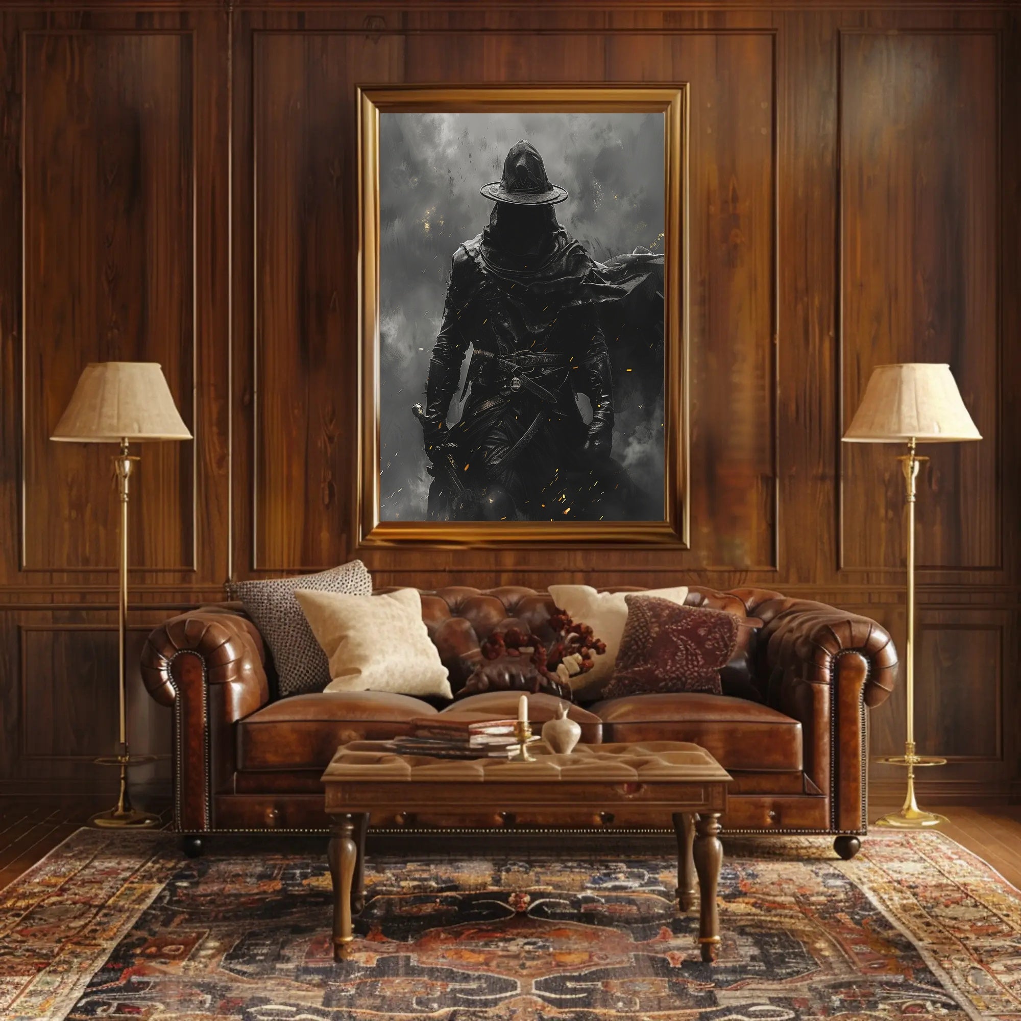 The Mysterious Wanderer Art Print Poster for Home Decor and Travel Enthusiasts PosterGoat