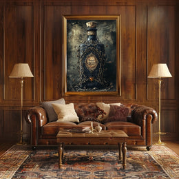 Mystical Dark Bottle Artistic Poster