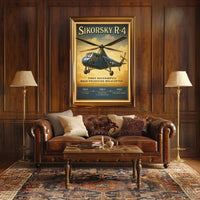 Sikorsky R-4 First Successful Mass-Produced Helicopter Poster
