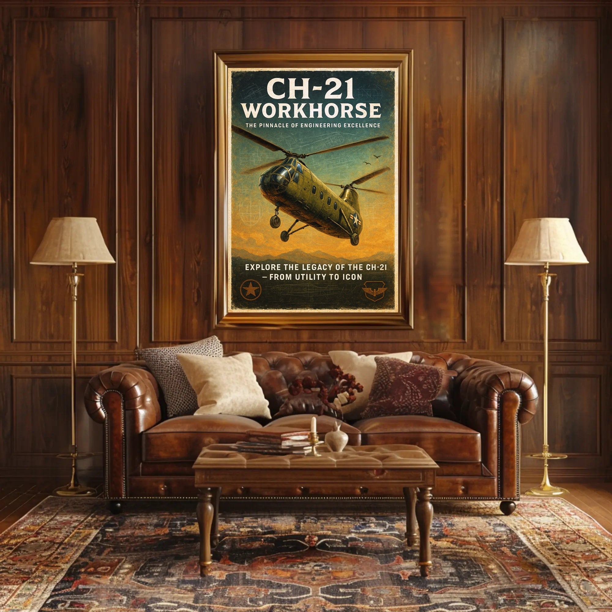 CH-21 Workhorse Engineering Excellence Poster PosterGoat