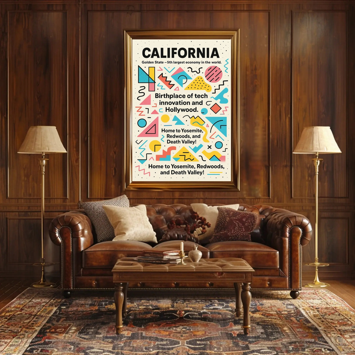 California The Golden State Poster