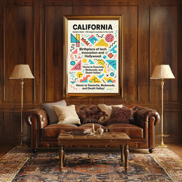 California The Golden State Poster