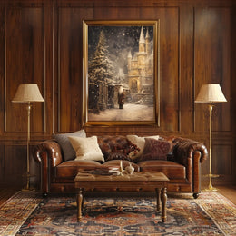 Enchanted Winter Castle Poster
