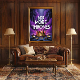 Shattered Crown: Dramatic Medieval Fantasy Mythology Poster