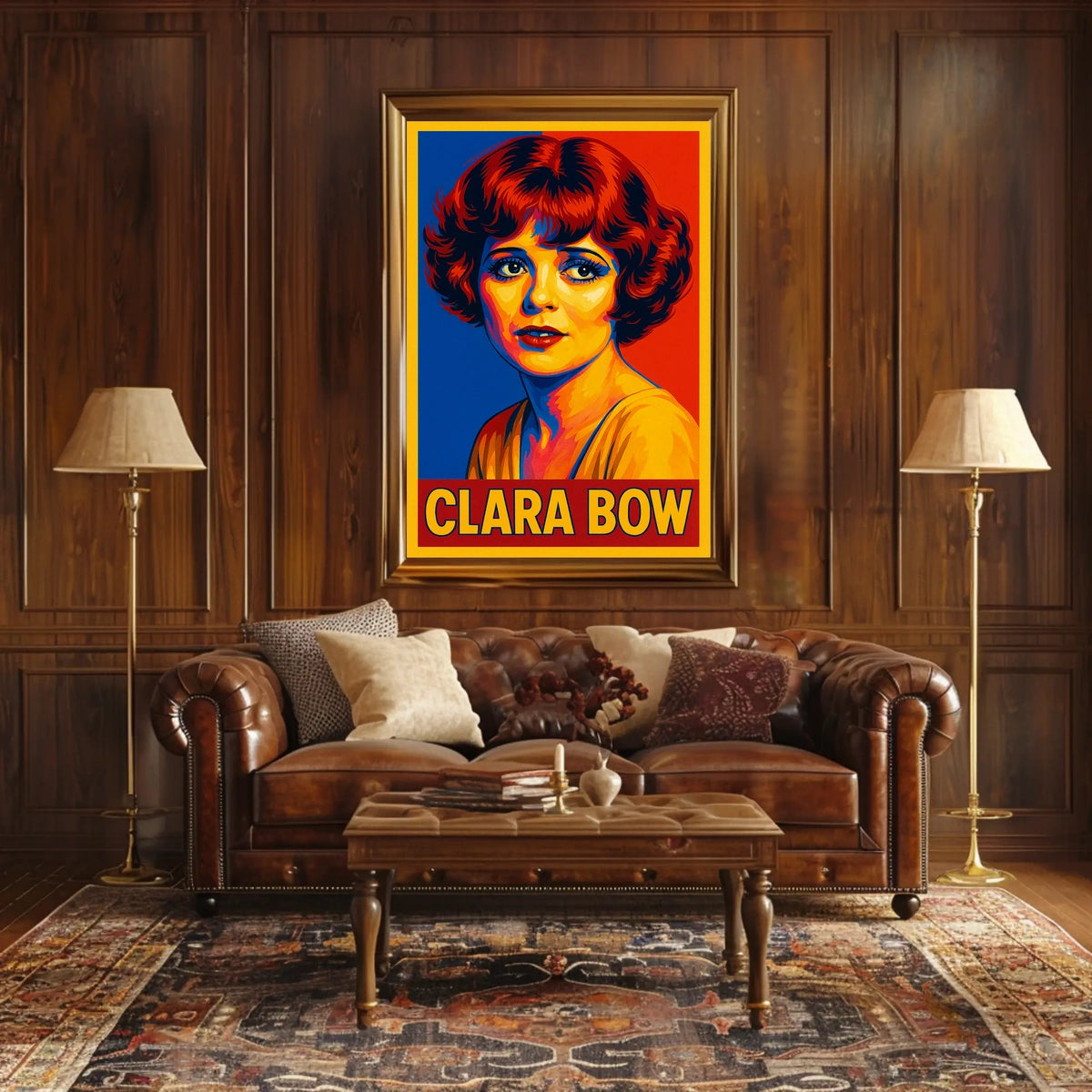 Clara Bow Pop Art Tribute Poster
