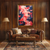 Swirling Abstract Waves Abstract Poster