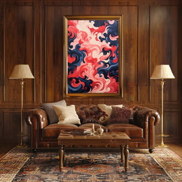 Swirling Abstract Waves Abstract Poster