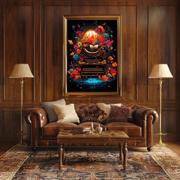 Floral Symphony of Creativity Poster