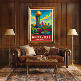 Knoxville, Tennessee A Vibrant Poster