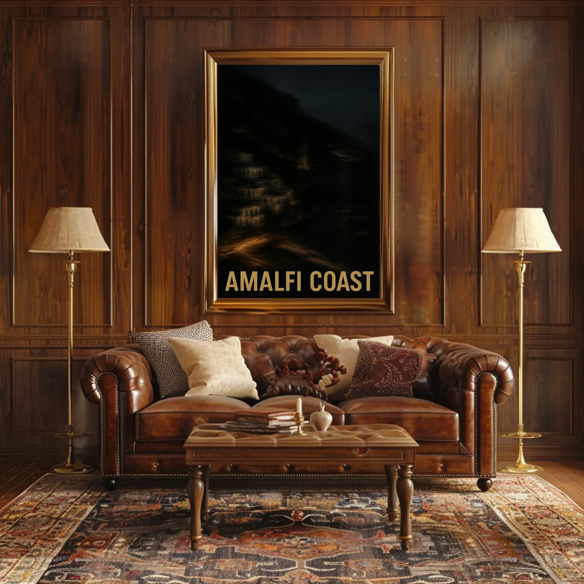 Amalfi Coast Poster Wall Art For Seaside Decor Collection