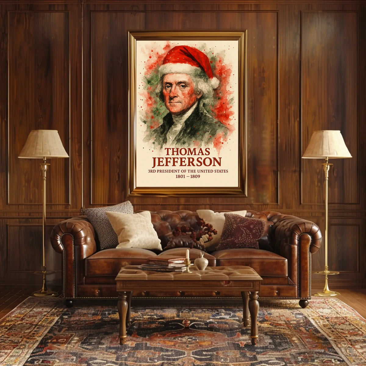 Thomas Jefferson Stylized Historical Presidential Poster
