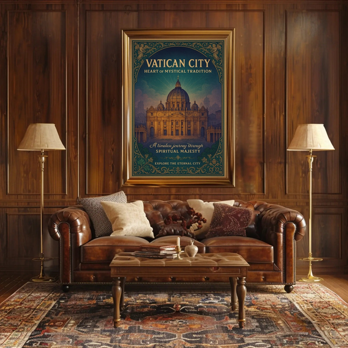 Spiritual Majesty Explore the Eternal City Poster