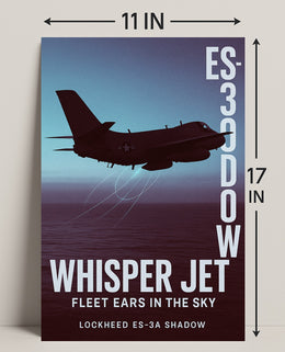 Whisper Jet Fleet Ears in the Sky Poster PosterGoat