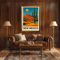 New Mexico Desert Landscape Poster