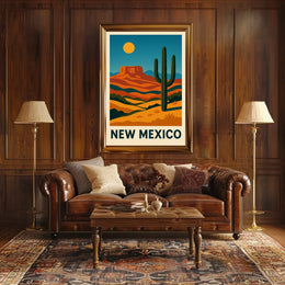 New Mexico Desert Landscape Poster
