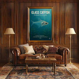 Glass Catfish Kryptopterus vitreolus Poster PosterGoat