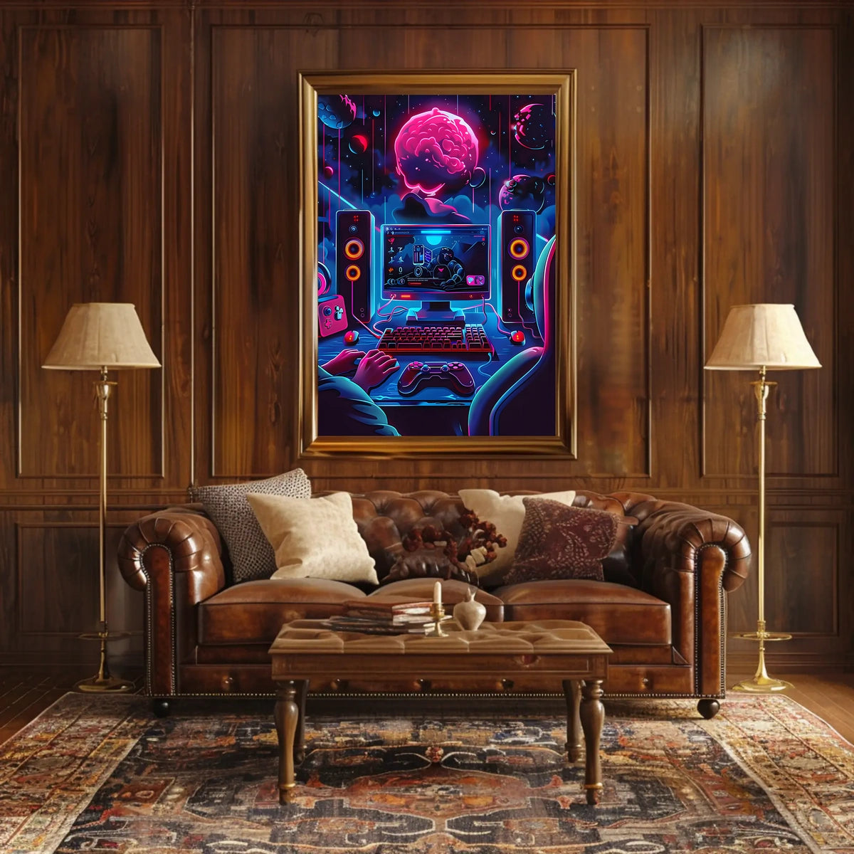 Cosmic Gaming Adventure Poster