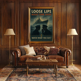 Loose Lips Might Sink Ships Poster
