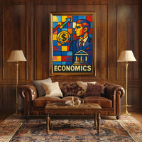 Economics in Vibrant Colors Poster